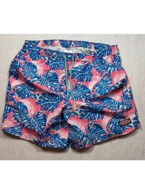 Vineyard Vines Sailfish & Leaves Chappy Trunks Swim Shorts 1M0578 Men's Large L